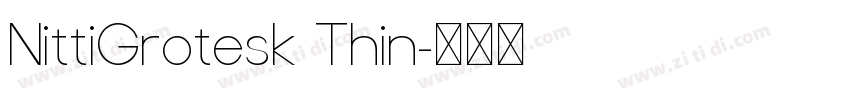 NittiGrotesk Thin字体转换